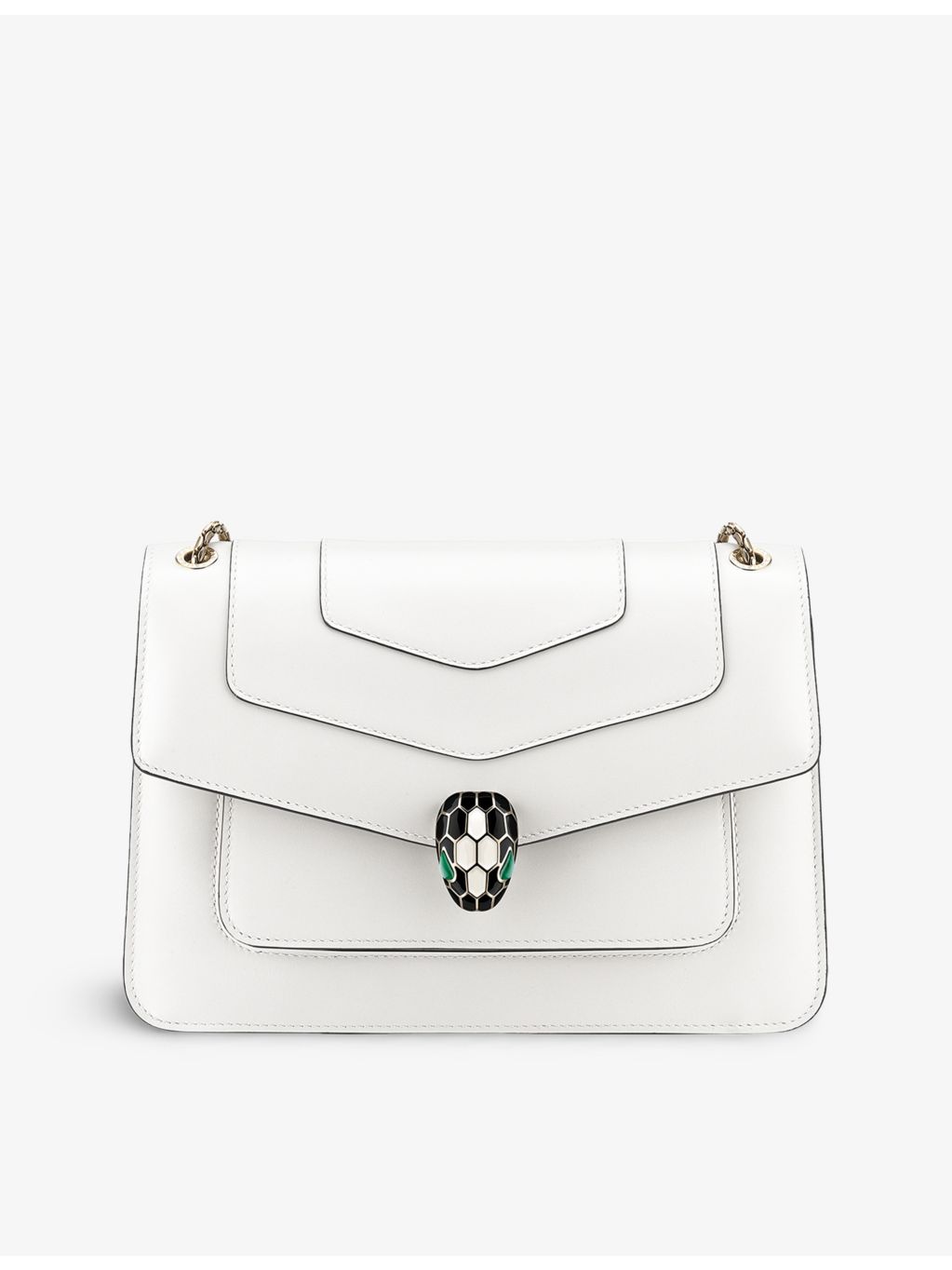 Bvlgari Serpenti leather cross-body bag snake-clasp, UK version