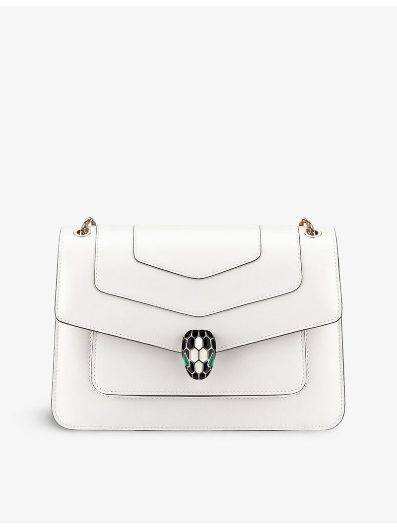 Bvlgari Serpenti leather cross-body bag snake-clasp, UK version