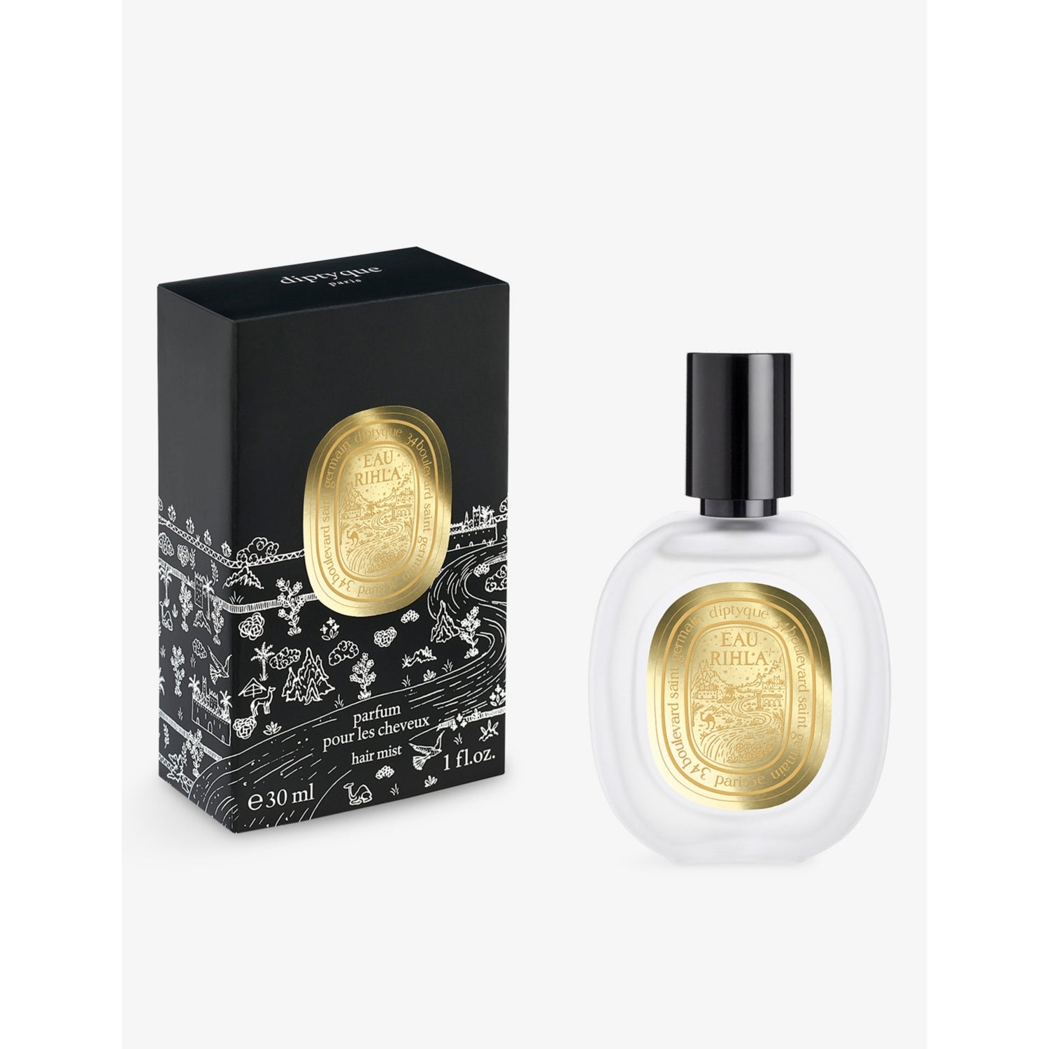Diptyque Eau Rihla scented hair mist 30ml (British brand)