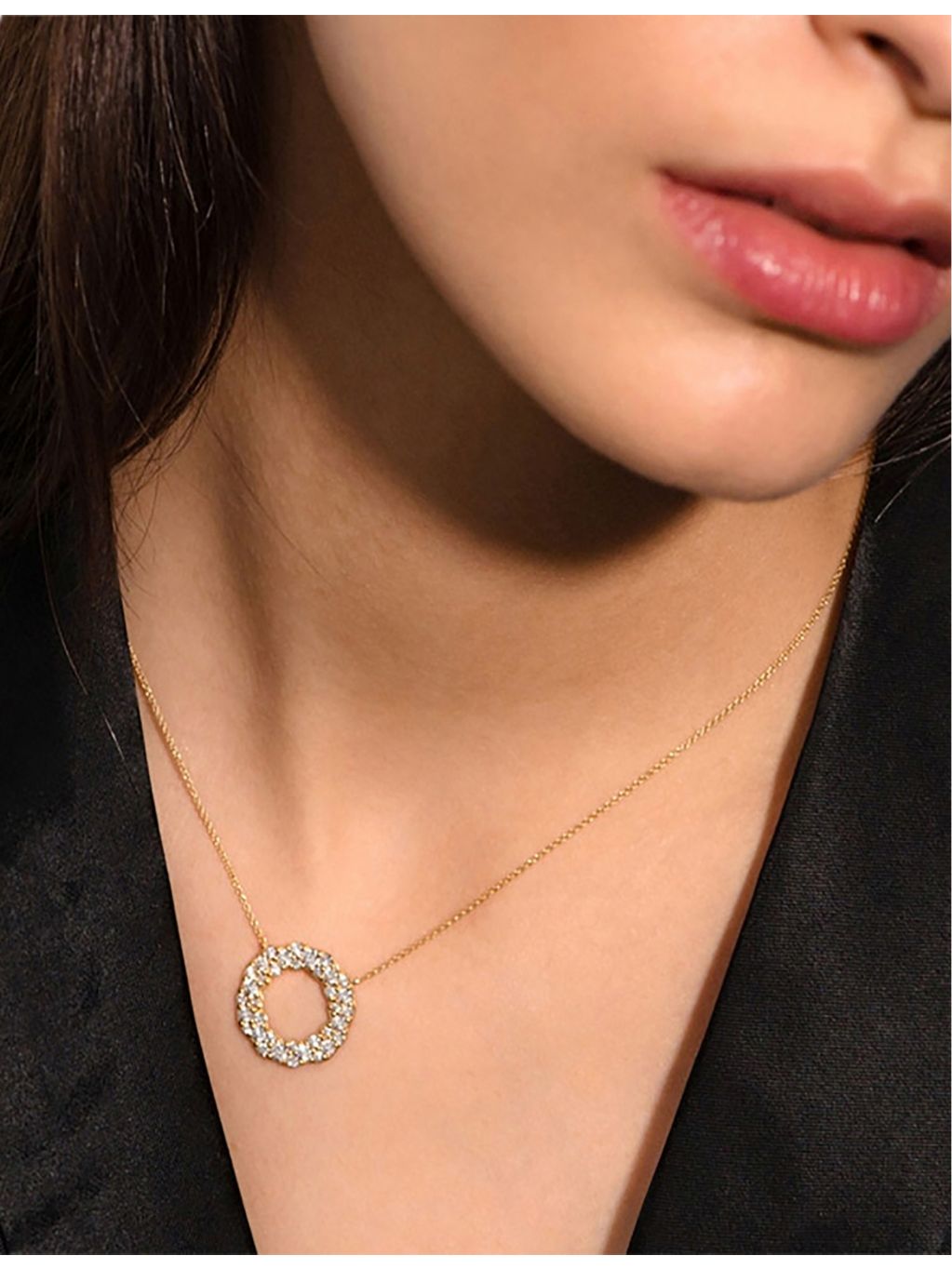 Astley Clarke 14ct yellow-gold 1.308ct diamond loop pendant necklace - British product