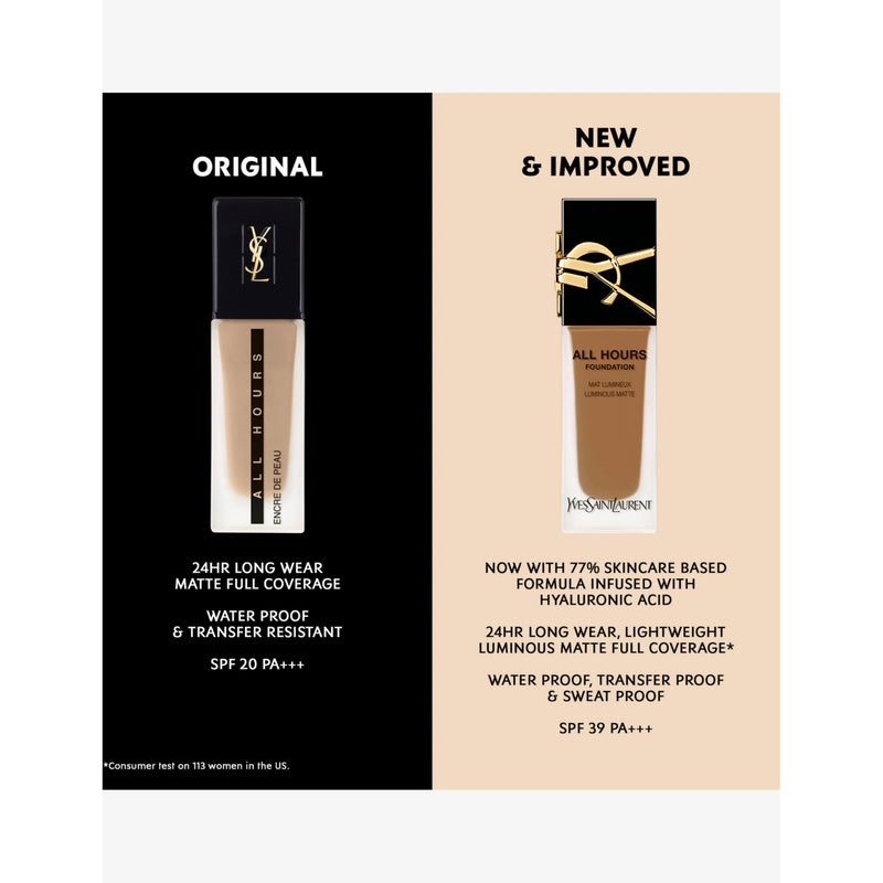 Yves Saint Laurent All Hours foundation 25ml - British product