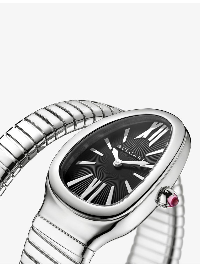 Bvlgari Serpenti Tubogas stainless steel quartz watch 35mm, UK version
