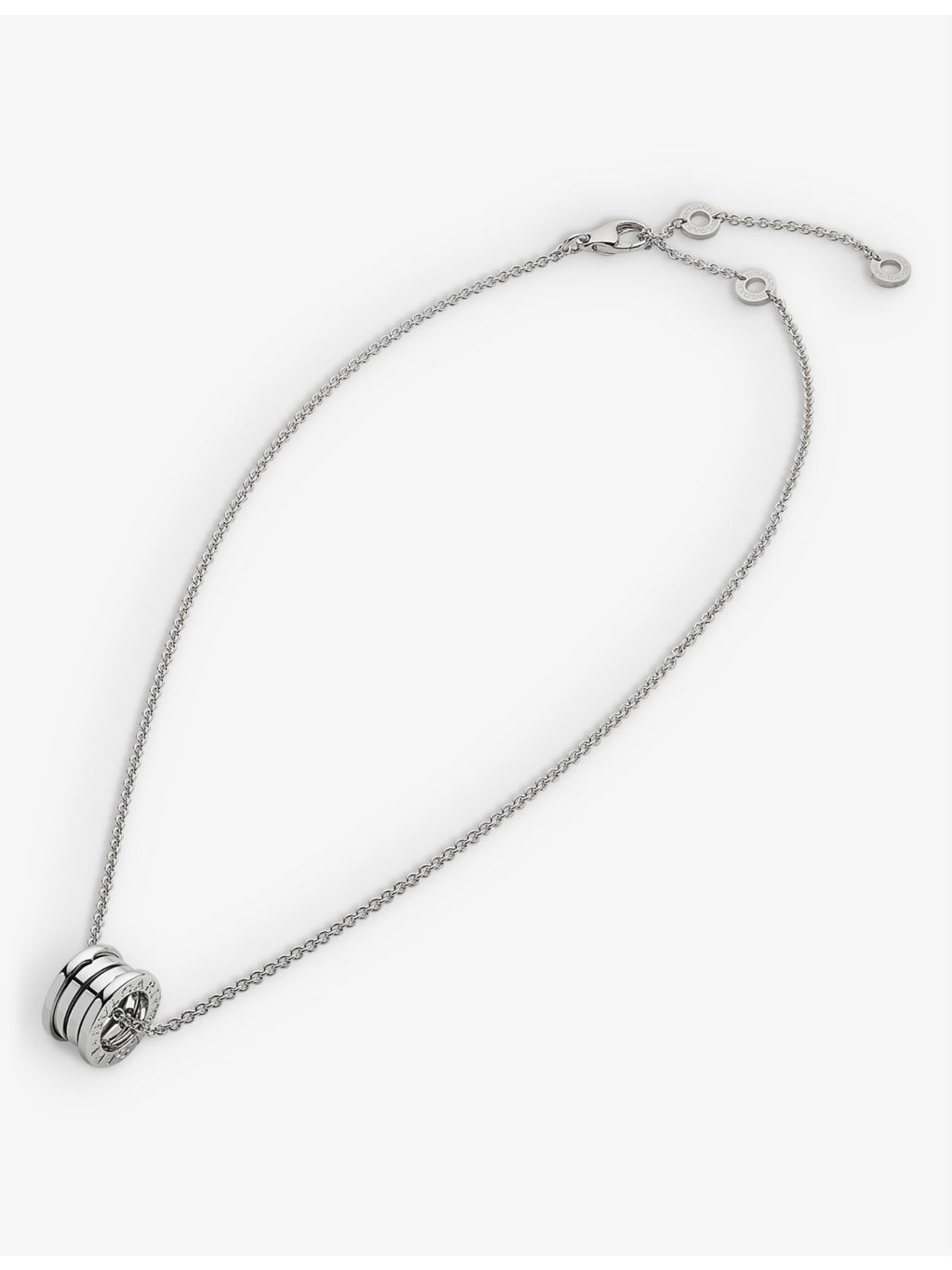 Bvlgari B.zero1 18ct white-gold pendant necklace (British brand)