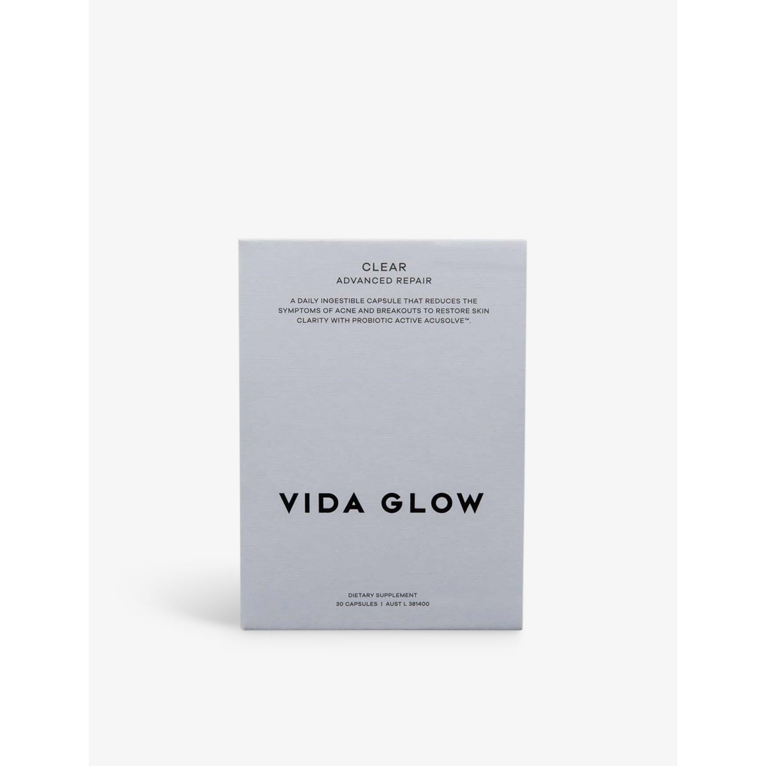 Vida Glow Clear advanced repair supplements 30 capsules, UK version