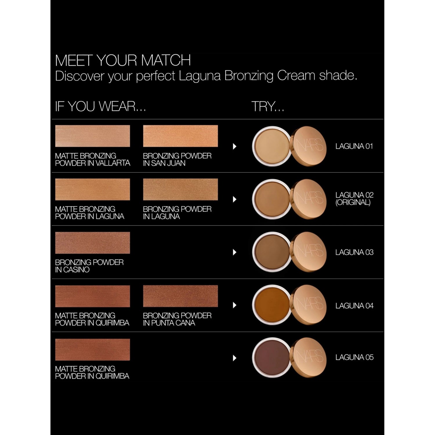 NARS bronzing cream Laguna 19g, imported from the UK