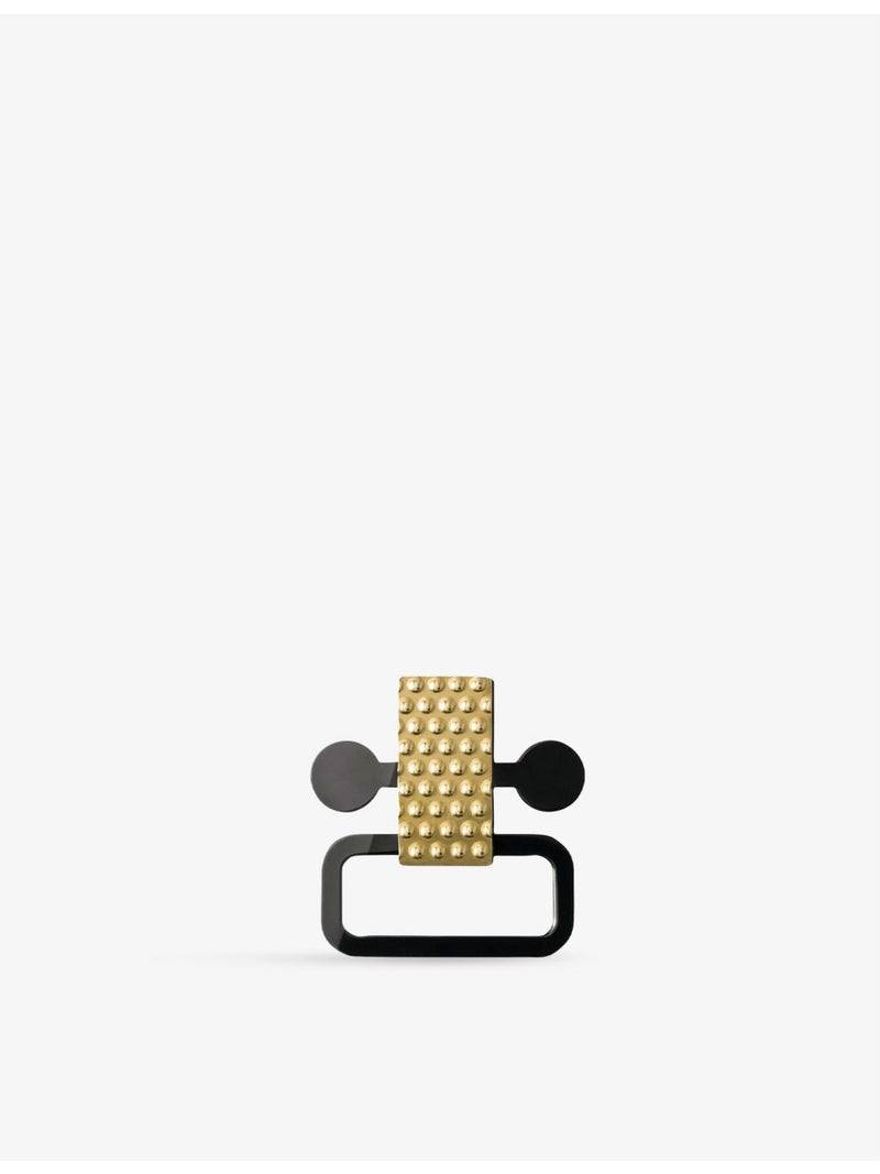 Alessi gold-toned sterling-silver stud earrings with geometric design - British product