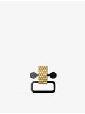 Alessi gold-toned sterling-silver stud earrings with geometric design - British product