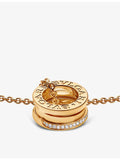 Bvlgari 18ct gold and diamond pendant necklace - British product