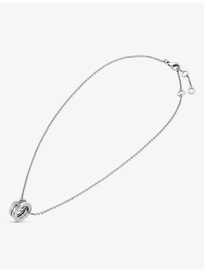 Bvlgari B.zero1 diamond pendant necklace in 18ct white gold, UK version