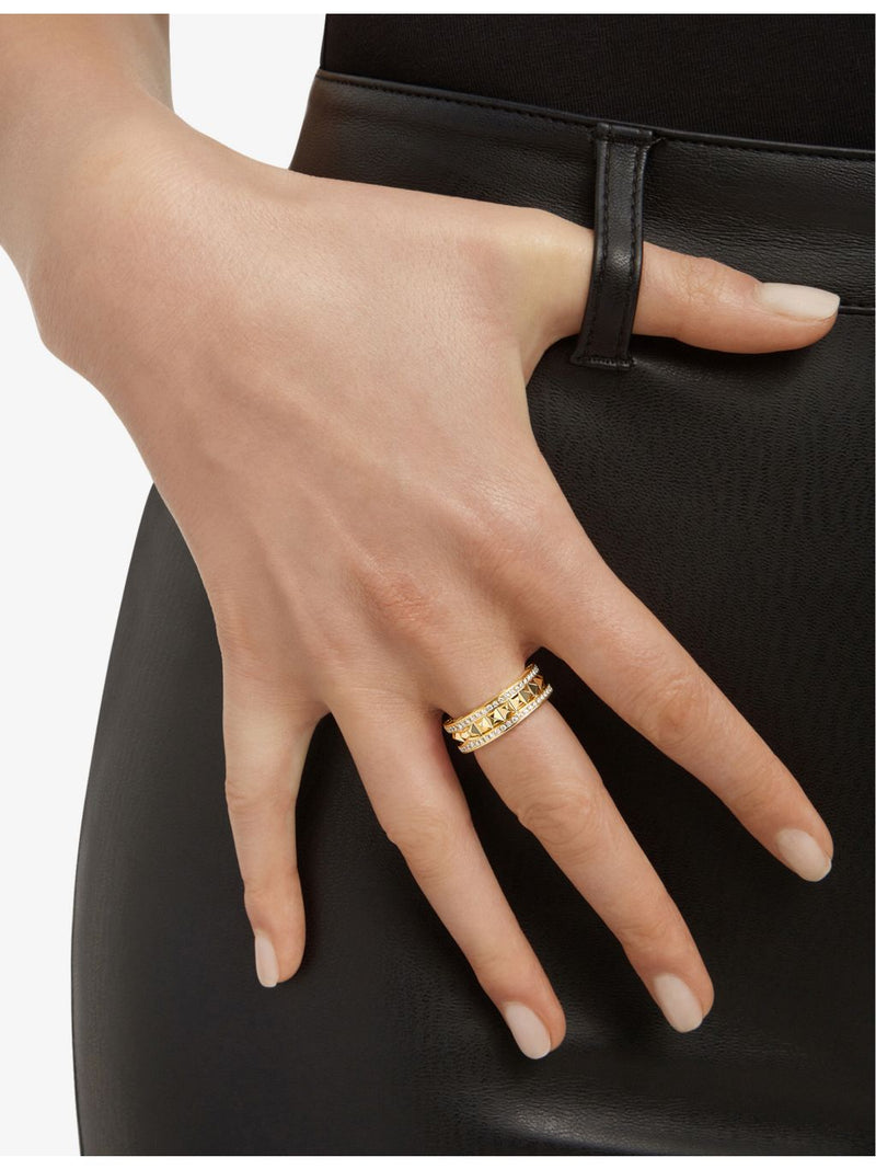 Bvlgari B.zero1 18ct yellow gold diamond ring (British brand)