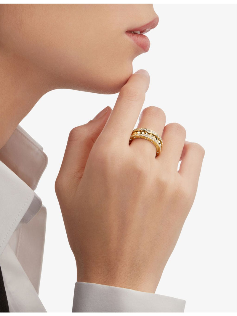 Bvlgari B.zero1 18ct yellow gold diamond ring (British brand)