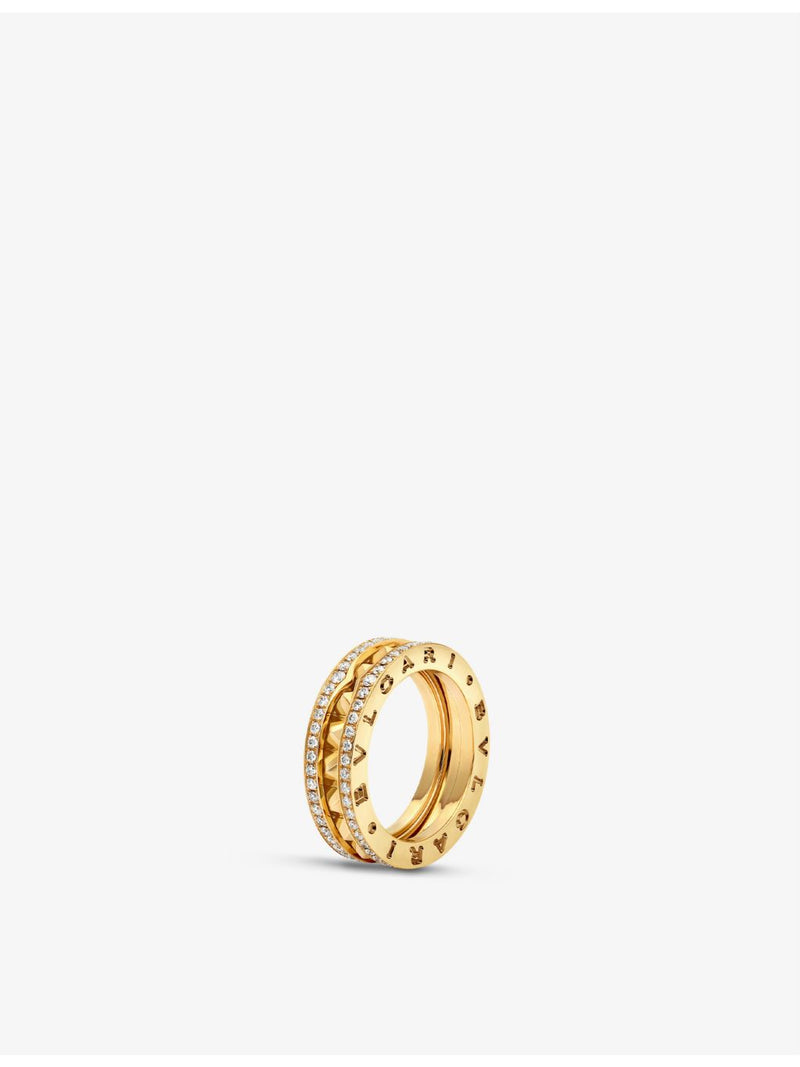 Bvlgari B.zero1 18ct yellow gold diamond ring (British brand)
