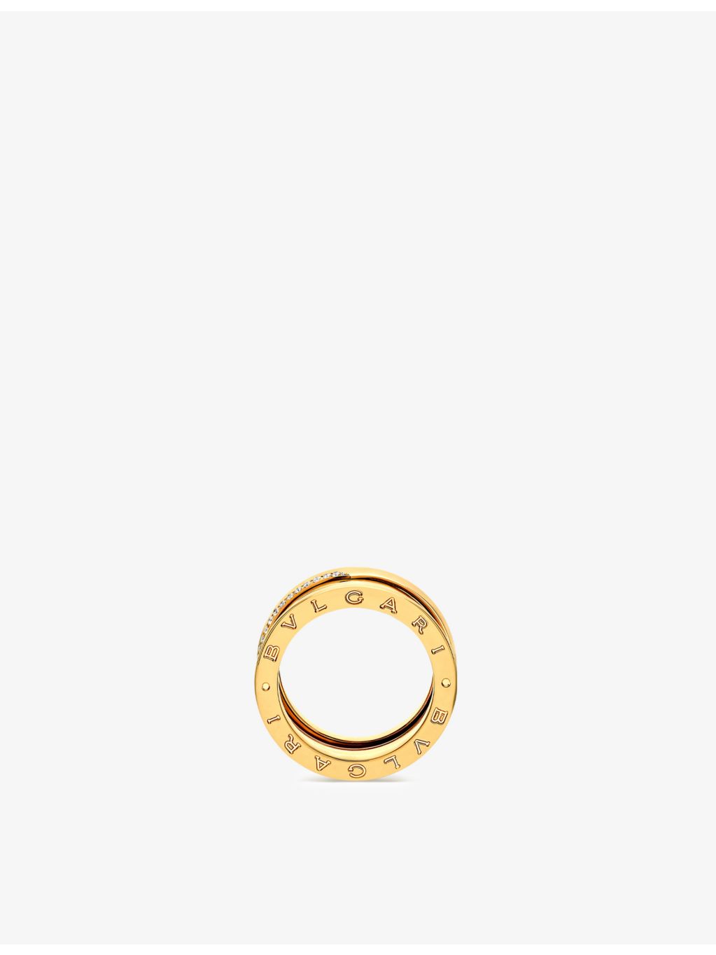 Bvlgari B.zero1 ring in 18ct yellow gold with 0.22ct diamond, UK version