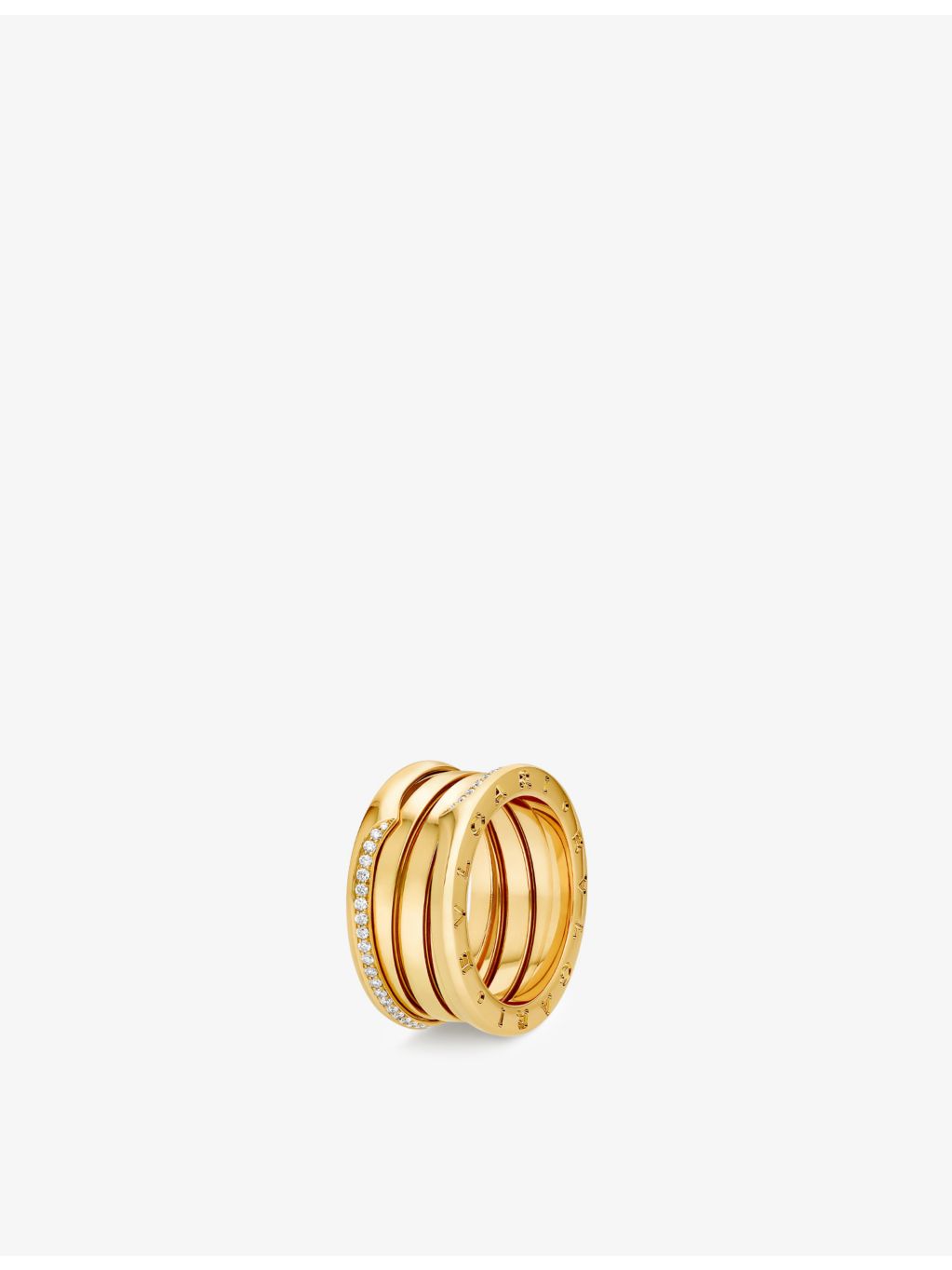 Bvlgari B.zero1 ring in 18ct yellow gold with 0.22ct diamond, UK version