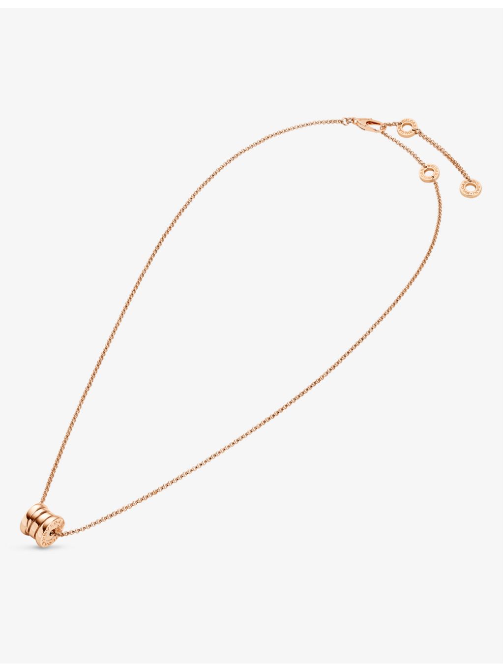 Bvlgari rose-gold pendant necklace adjustable chain 38-45cm - British product
