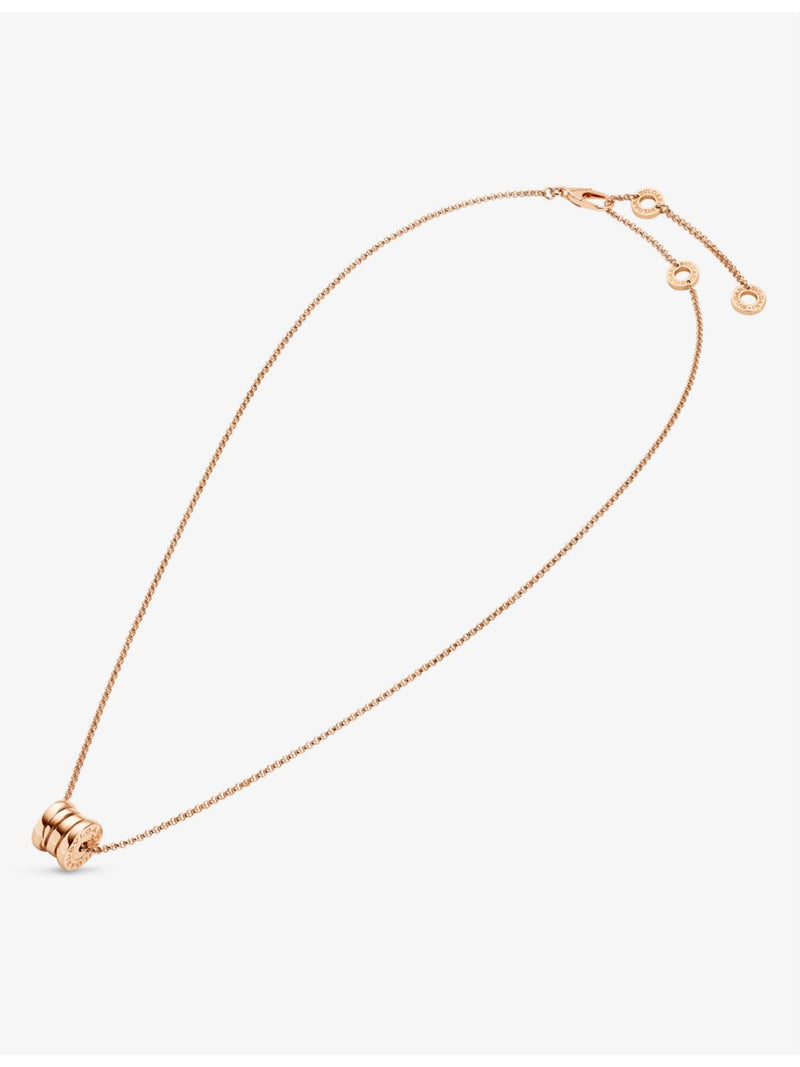 Bvlgari rose-gold pendant necklace adjustable chain 38-45cm - British product