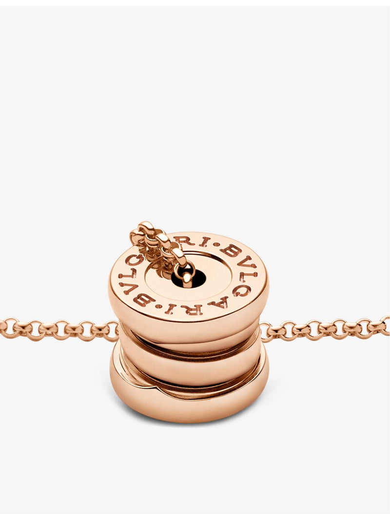Bvlgari rose-gold pendant necklace adjustable chain 38-45cm - British product