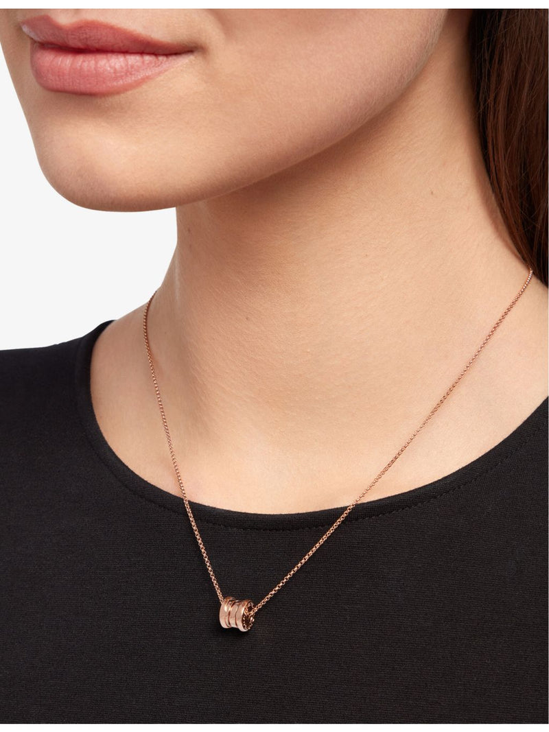 Bvlgari rose-gold pendant necklace adjustable chain 38-45cm - British product