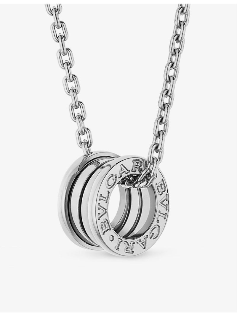 Bvlgari 18ct white gold B.zero1 pendant necklace 54-60cm (British brand)