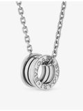 Bvlgari 18ct white gold B.zero1 pendant necklace 54-60cm (British brand)