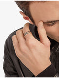 Bvlgari B.zero1 ring in rose gold and ceramic, imported from the UK
