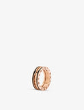 Bvlgari B.zero1 18ct Rose-Gold and Ceramic Ring