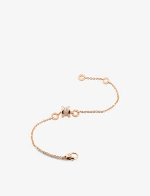 Bvlgari B.zero1 18ct Rose-Gold and 0.31ct Brilliant-Cut Diamond Bracelet