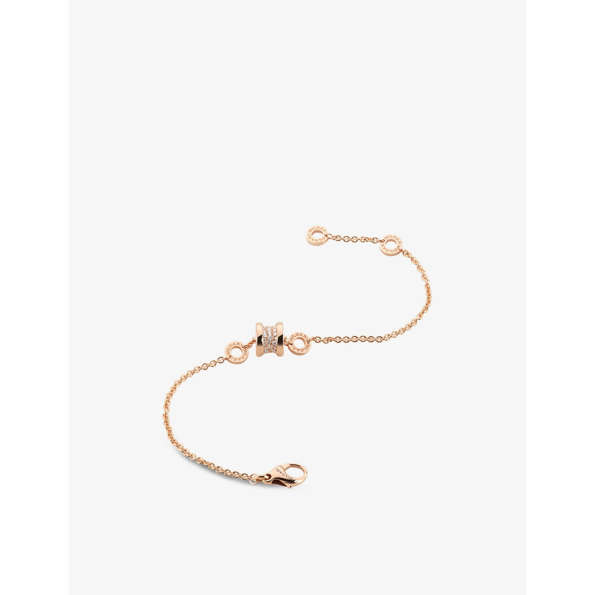 B.zero1 18ct rose-gold and 0.31ct brilliant-cut diamond bracelet - S/M