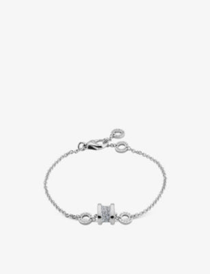 Bvlgari B.zero1 18ct White-Gold and 0.31ct Brilliant-Cut Diamond Bracelet