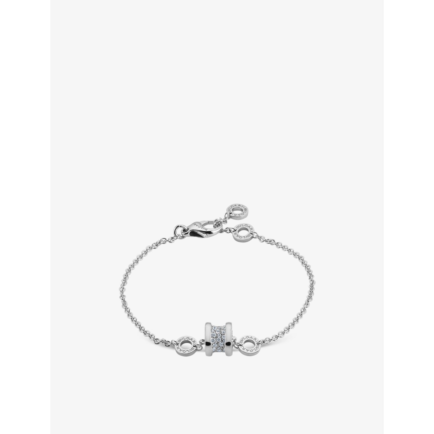 B.zero1 18ct white-gold and 0.31ct brilliant-cut diamond bracelet - S/M