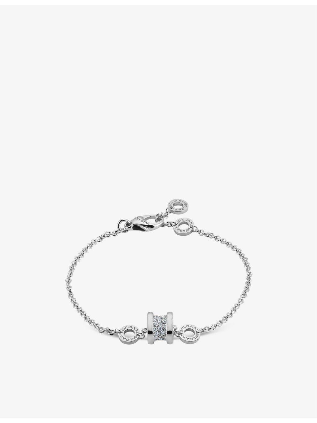Bvlgari B.zero1 white-gold diamond bracelet 0.31ct - British product