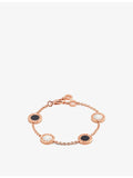 Bvlgari rose-gold mother-of-pearl onyx bracelet, imported from the UK