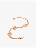 Bvlgari 18ct yellow gold mother of pearl bracelet, UK version