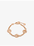 Bvlgari 18ct yellow gold mother of pearl bracelet, UK version