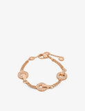 Bvlgari Bvlgari 18ct Yellow Gold and Mother of Pearl Rope Chain Bracelet, 15-19cm