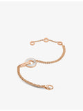 Bvlgari 18ct rose gold mother of pearl diamond bracelet, UK version