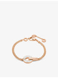 Bvlgari 18ct rose gold mother of pearl diamond bracelet, UK version