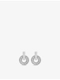 BVLGARI 18ct white gold diamond earrings 0.38ct, UK version