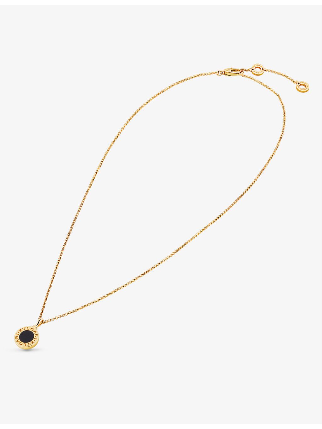 Bvlgari 18ct yellow-gold and onyx necklace, imported from the UK