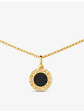 Bvlgari 18ct yellow-gold and onyx necklace, imported from the UK