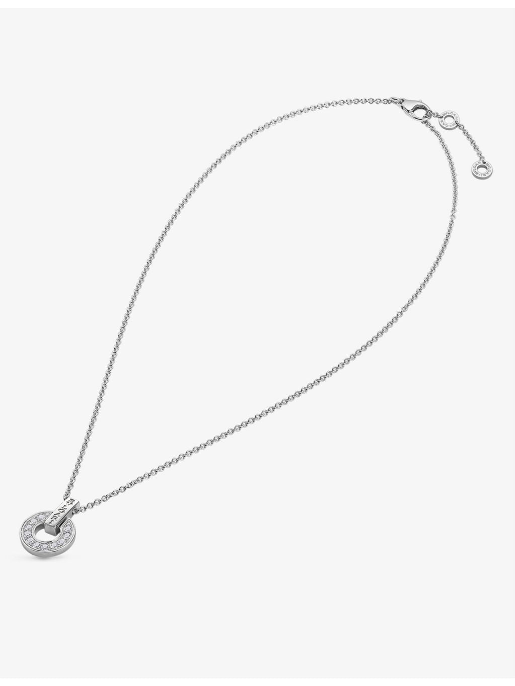 Bvlgari 18ct white gold pavé diamond necklace (British brand)