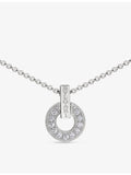 Bvlgari 18ct white gold pavé diamond necklace (British brand)