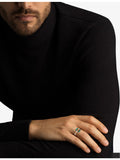 Bvlgari 18ct rose-gold diamond and malachite ring (British brand)
