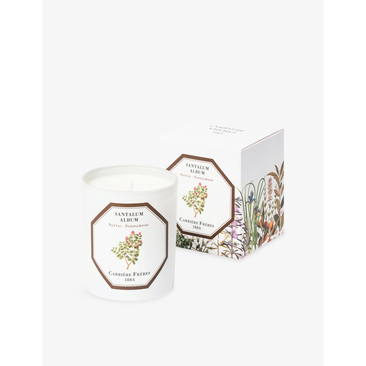 Carrière Frères Santalum Album scented candle 185g, imported from the UK