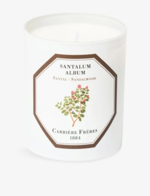 Carrière Frères Santalum Album scented candle 185g, imported from the UK
