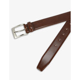Dents men's logo-engraved smooth leather belt, UK version