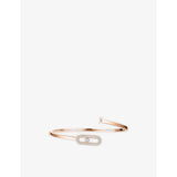 Messika Move Uno Flex medium 18ct rose gold diamond bangle - British product