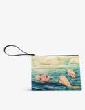 Seletti Sea Girl faux-leather pouch with wrist loop, UK version