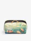 Seletti Sea Girl faux-leather wash bag, UK version