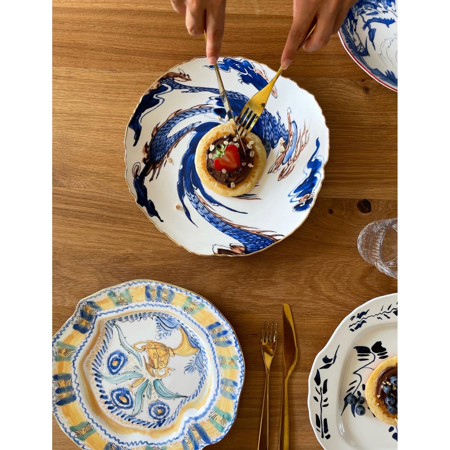 Diesel Living with Seletti dinner plate in Spanish Yellow, 28cm, UK version